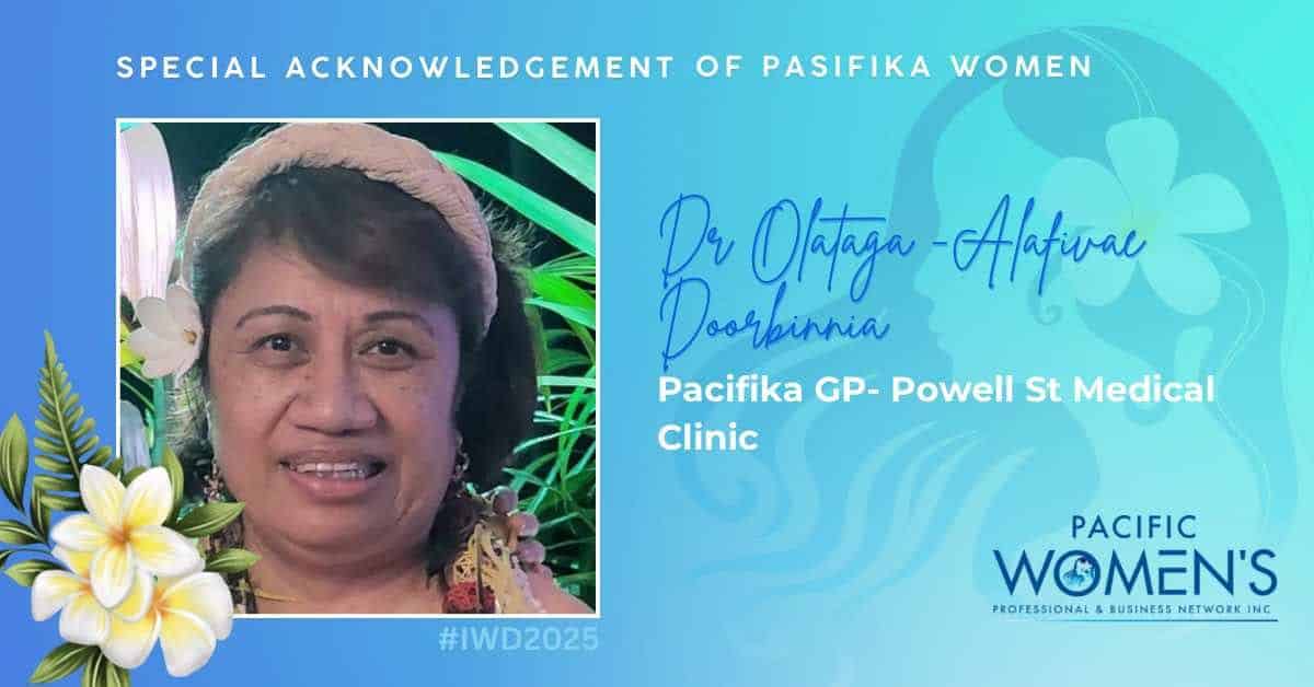 IWD Profile 2025 - Dr. Olataga Alofivae-Doorbinnia