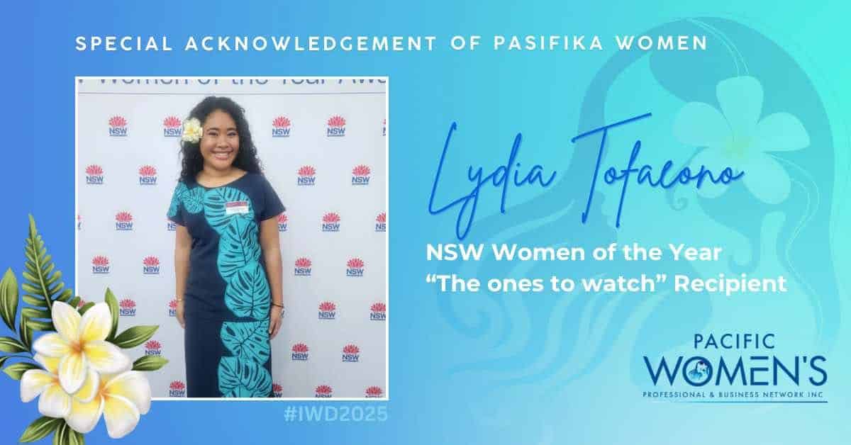 IWD Profile 2025 - Lydia Tofaeono