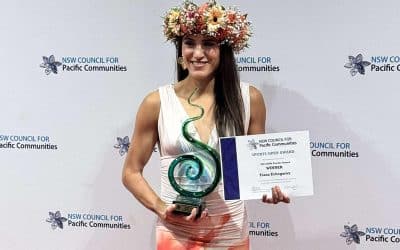 Tiana Echergery Wins  Sports Award at Pacific Awards Night
