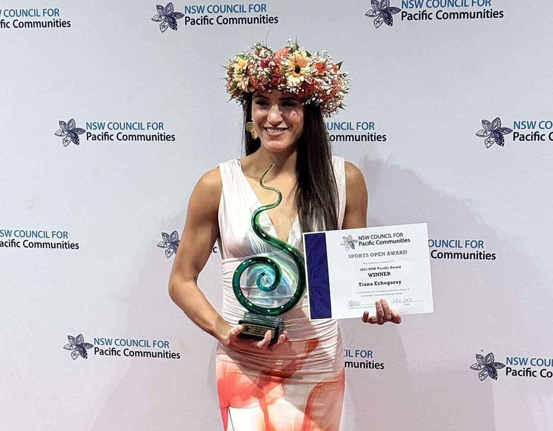 Tiana Echergery Wins Sports Award at Pacific Awards Night